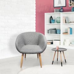 Frost Stuhl / Sessel im skandinavischen Stil Grau