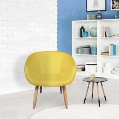 Frost Stuhl / Sessel im skandinavischen Stil Gelb