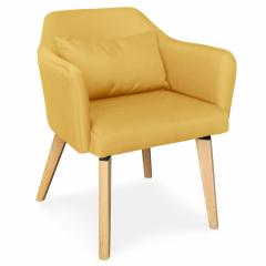 Skandinavischer Stuhl / Sessel Dantes Fabrics Taupe